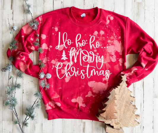 Ho Ho Ho Sweatshirt (Bleached)