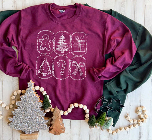 Christmas Icons Sweatshirts (Two Colors!)