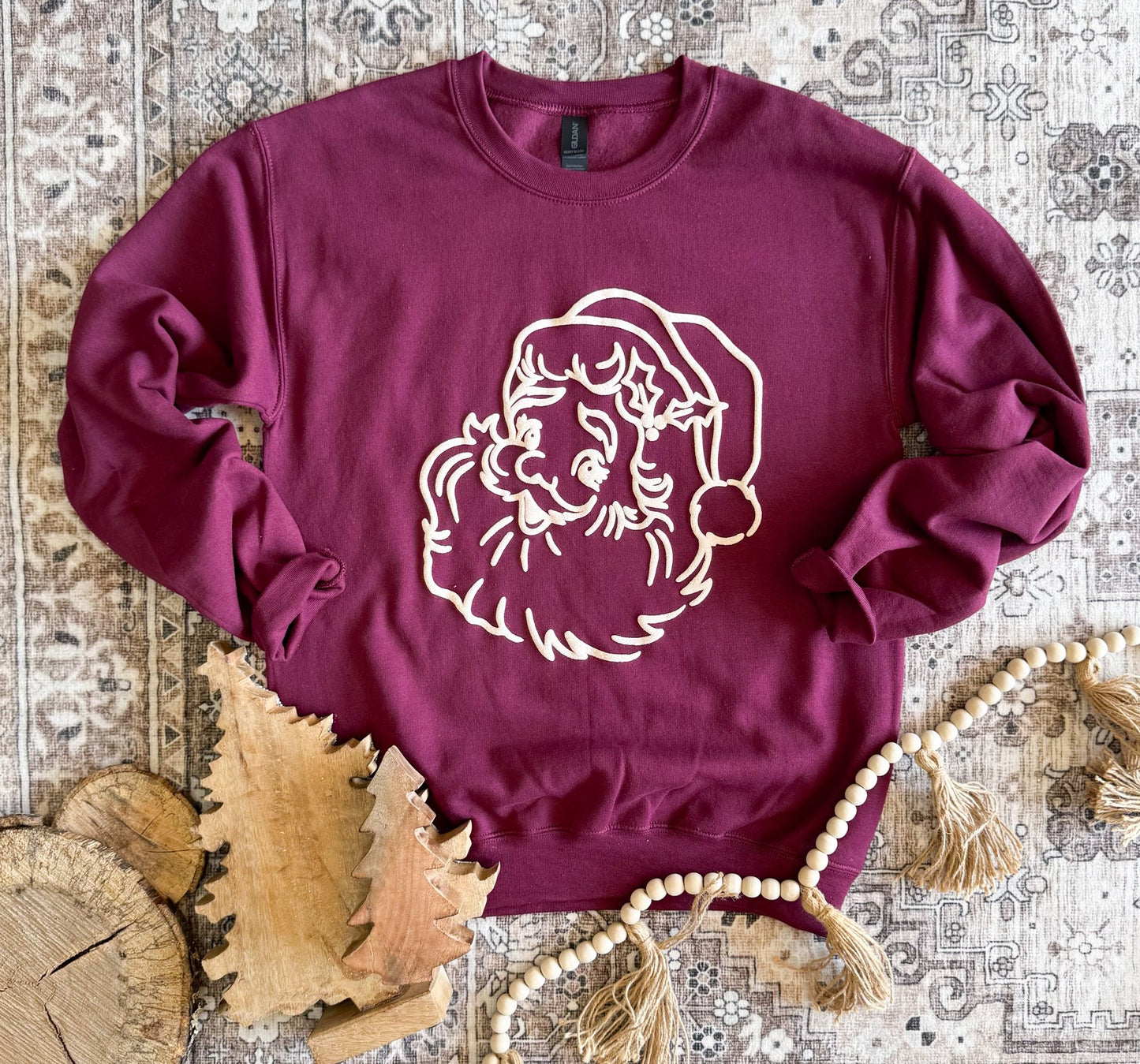 Neutral Santa (PUFF INK!) Sweatshirt (3 Colors!)