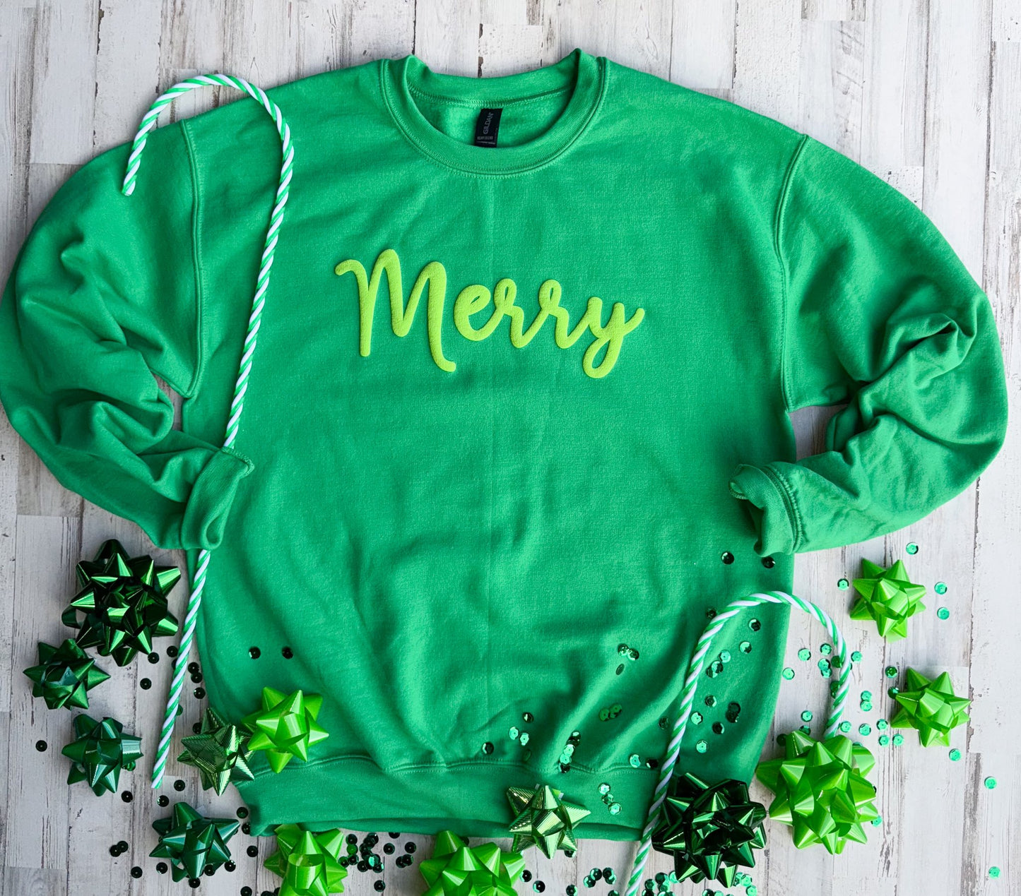 Merry (PUFF INK!) Sweatshirt (4 Colors!)