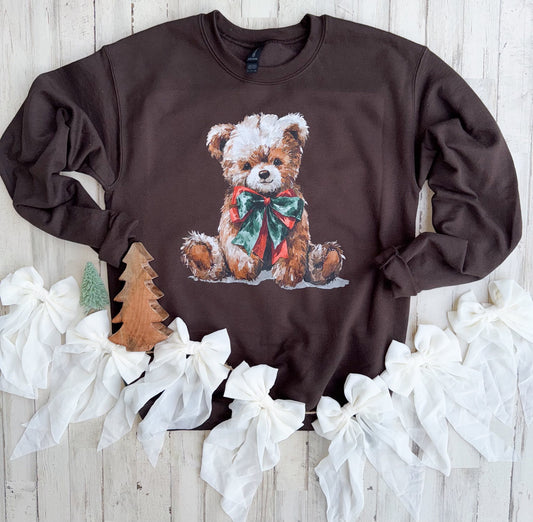 Christmas Teddy Bear Sweatshirt