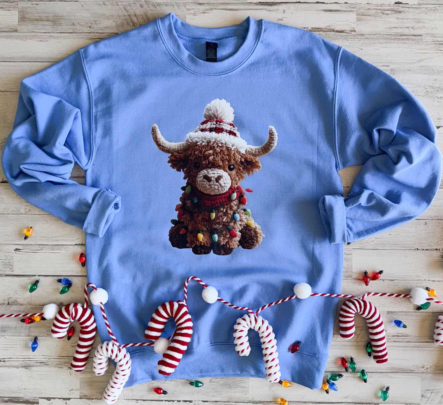 Christmas Highland Cow Sweatshirt