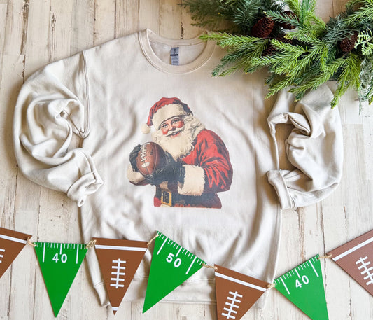 Football Santa Sweatshirt
