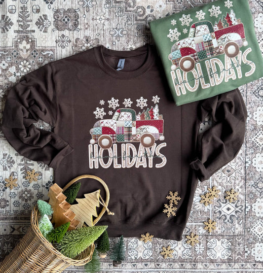 Home For The Holidays Sweatshirt (2 Colors!)