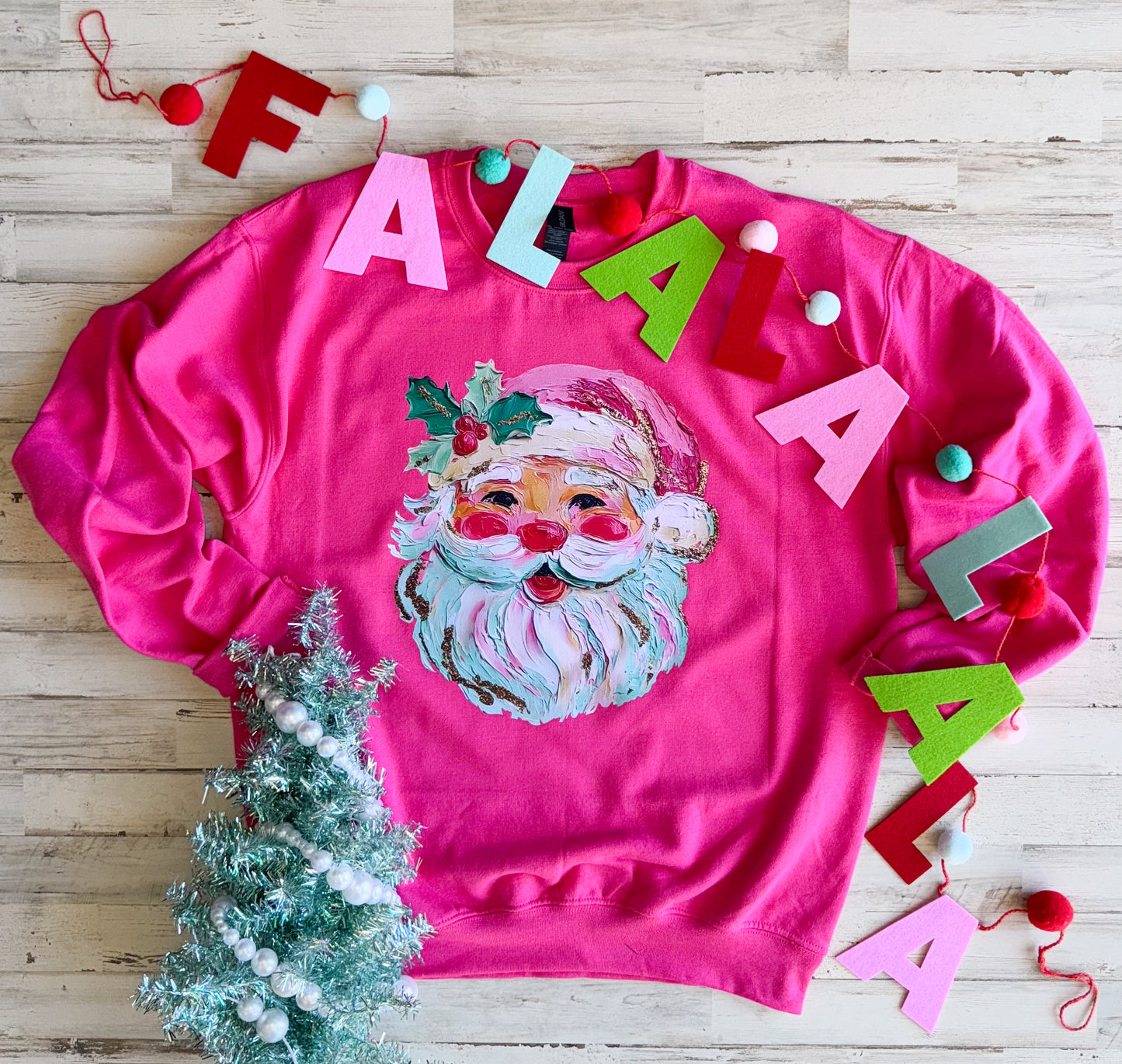 Santa Painting Sweatshirt