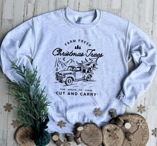 Farm Fresh Christmas Trees Sweatshirt