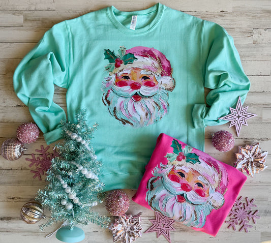 Santa Painting Sweatshirt